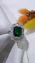 Anillo plata esmeralda - tienda online