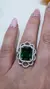 Anillo plata esmeralda - Joyas Maia