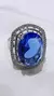 Anillo plata zafiro - tienda online