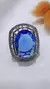 Anillo plata zafiro