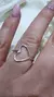 Anillo plata corazon calado - Joyas Maia