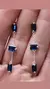 Aros plata colgante zafiros en internet