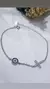pulsera plata ojo cruz - comprar online