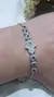 Pulsera plata rosetas y manito - Joyas Maia