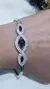 Pulsera plata zafiros en internet