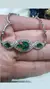 Pulsera plata esmeraldas - tienda online