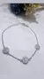Pulsera plata tres chapitas