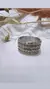 Anillo triple medio sin fin plata y oro 18kl en internet
