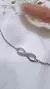 Pulsera plata infinito - comprar online