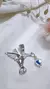 Colgante plata colibri