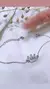 Pulsera plata corona