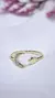 Anillo plata dorado luna estrella