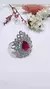 Anillo plata gota rubi - comprar online