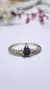 Anillo plata y oro corona