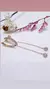 Aros colgante plata rosé - comprar online