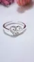 Anillo plata corazon love