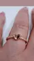 Anillo corazon plata rosé - Joyas Maia