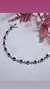 Pulsera plata gotas zafiros