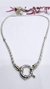 Collar plata y oro18kl