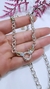 Collar rollo plata y oro18kl - Joyas Maia