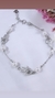 Pulsera plata perlas manitos