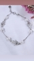 Pulsera plata perlas manitos - comprar online