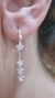 Imagen de Aros argollas plata estrellas