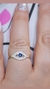Anillo plata y oro ojito - Joyas Maia