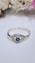 Anillo plata y oro ojito