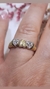 Anillo tres corazones plata y oro - tienda online