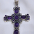 Cruz plata amatista - comprar online