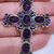 Cruz plata amatista - Joyas Maia