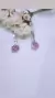 Aros argollas rosa de francia