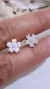 Aros plata flor en internet