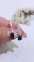 Aros plata colgante gota negra en internet
