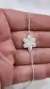 Pulsera plata flor - tienda online