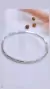 Esclava plata oval