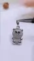 Colgante plata gato - comprar online