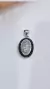 Colgante plata oval