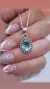 Colgante plata topacio celeste - Joyas Maia