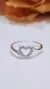 Anillo plata corazón