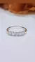 Anillo plata medio sin fin