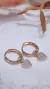 Aros argollas plata rosé