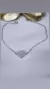 Pulsera plata corazón