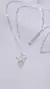 Cadena colgante plata estrellas