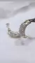Aros plata y oro medio sin fin - Joyas Maia