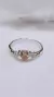 Anillo plata y oro corazón