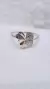 Anillo plata y oro trebol - comprar online