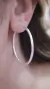 Aros argollas fasetadas - tienda online