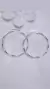 Aros argollas fasetadas - comprar online